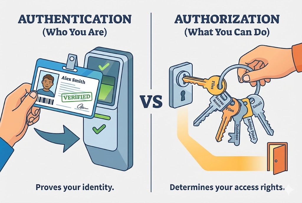 Authentication vs Authorization