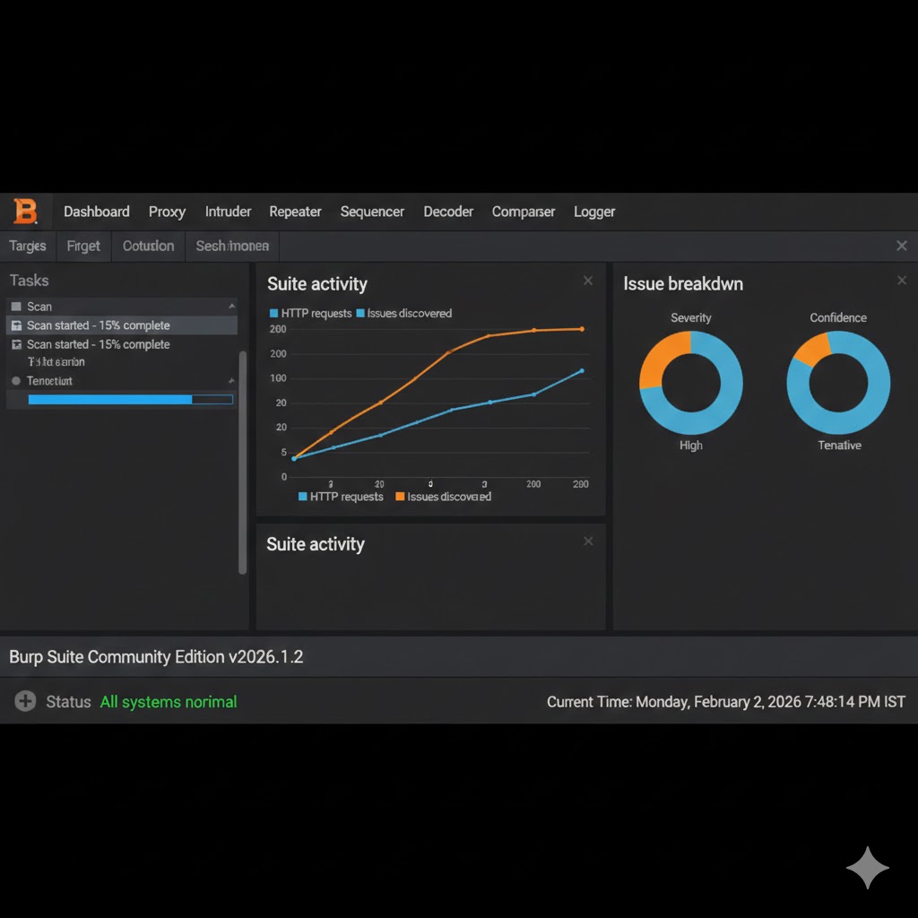 Burp Suite Dashboard
