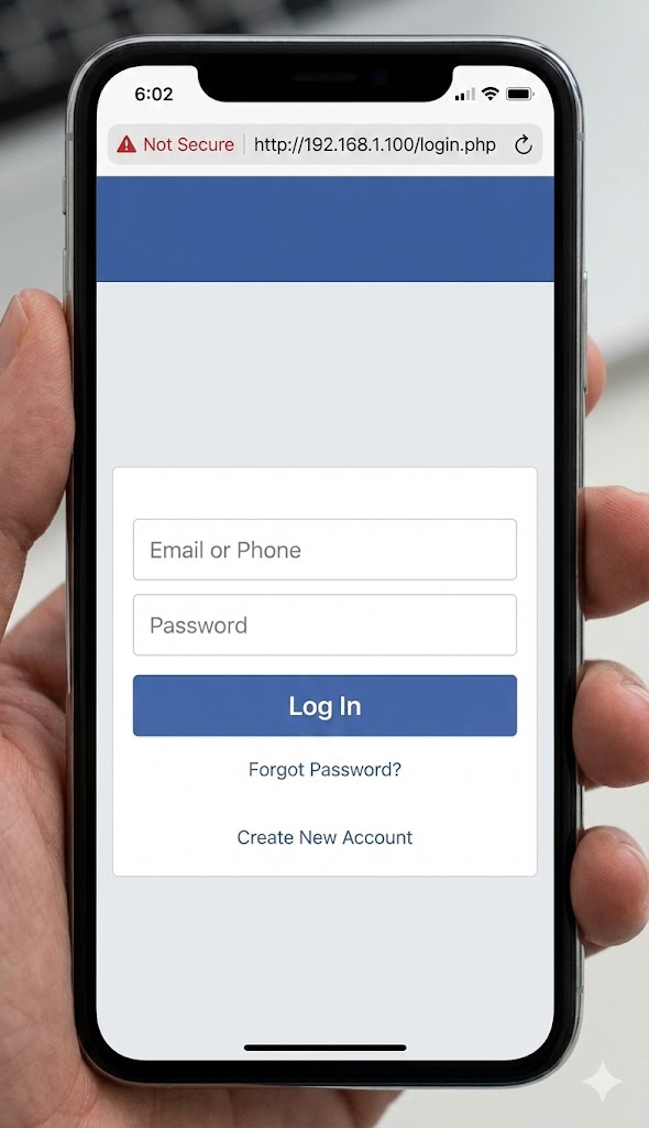 Fake Captive Portal Page