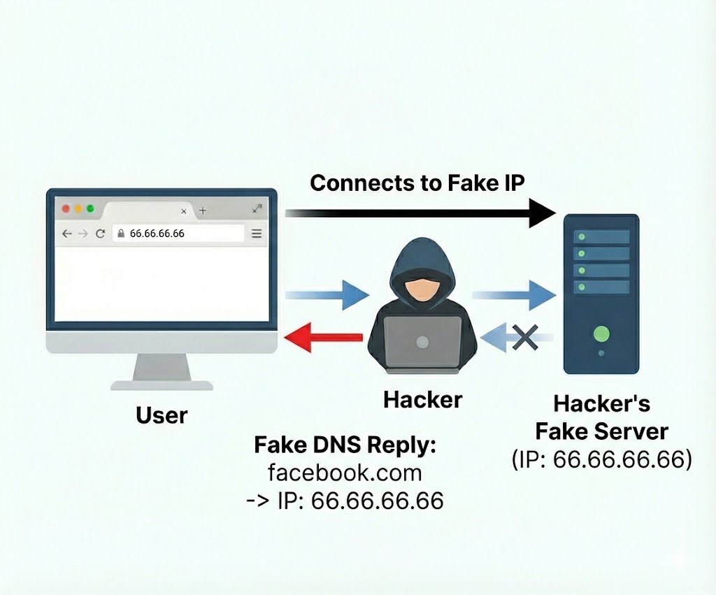 DNS Spoofing Diagram