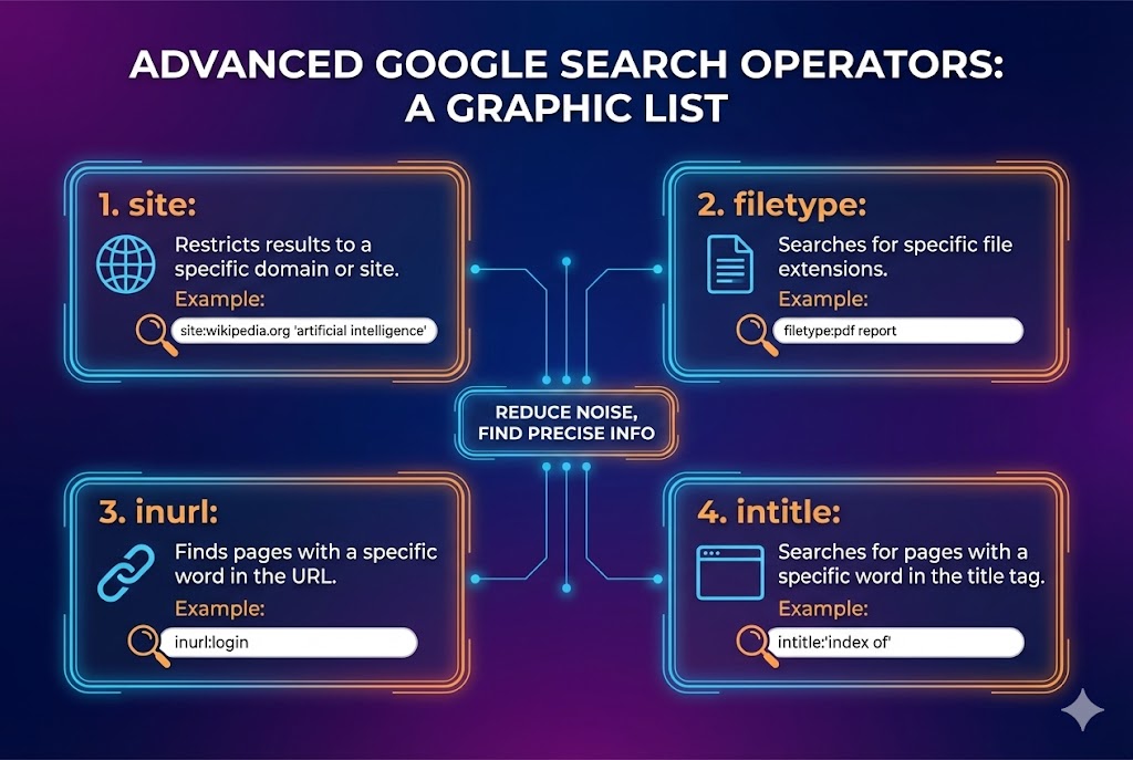 Google Dorks Cheatsheet