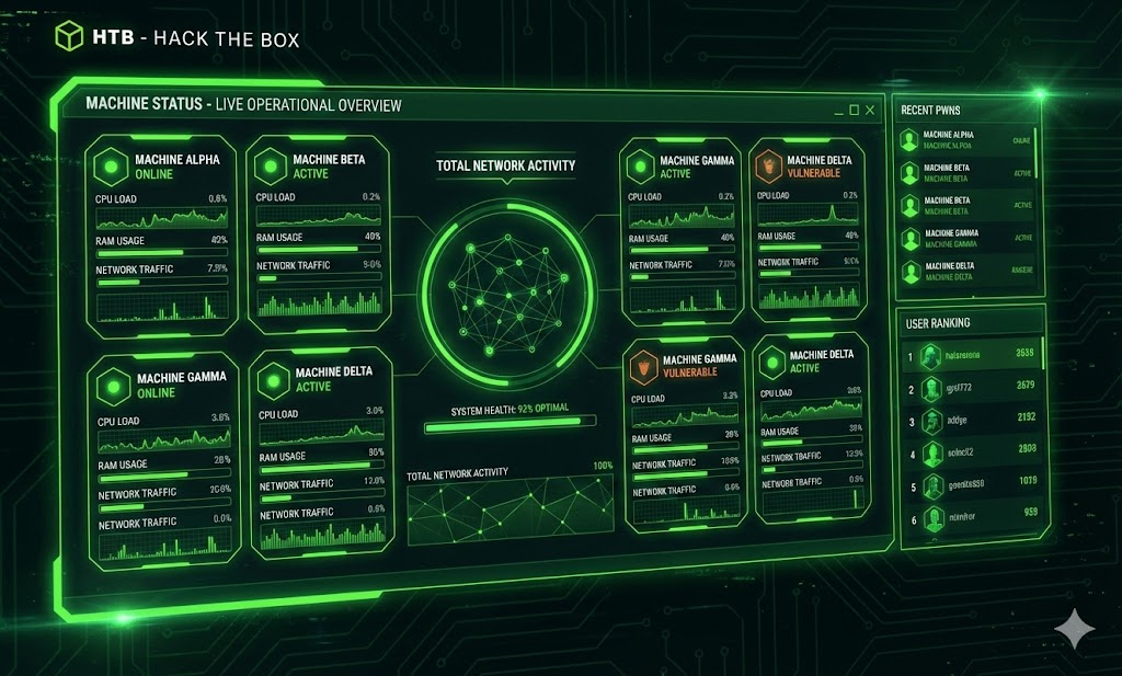 HackTheBox Dashboard