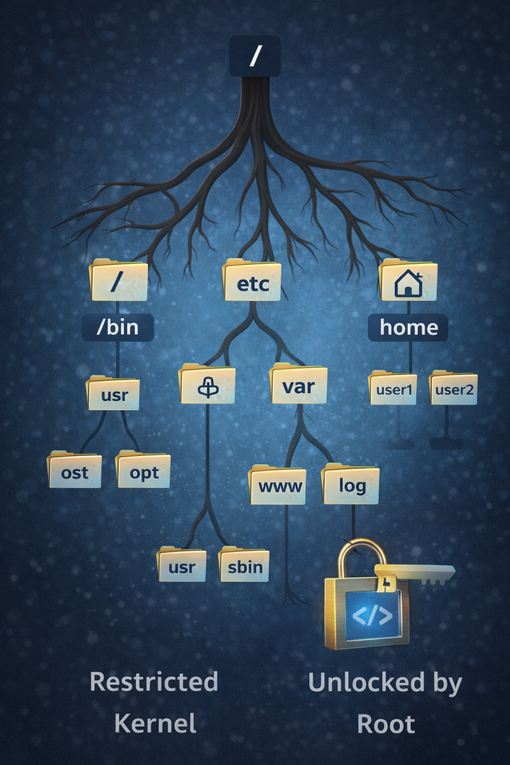 Linux Directory Structure Detailed Diagram