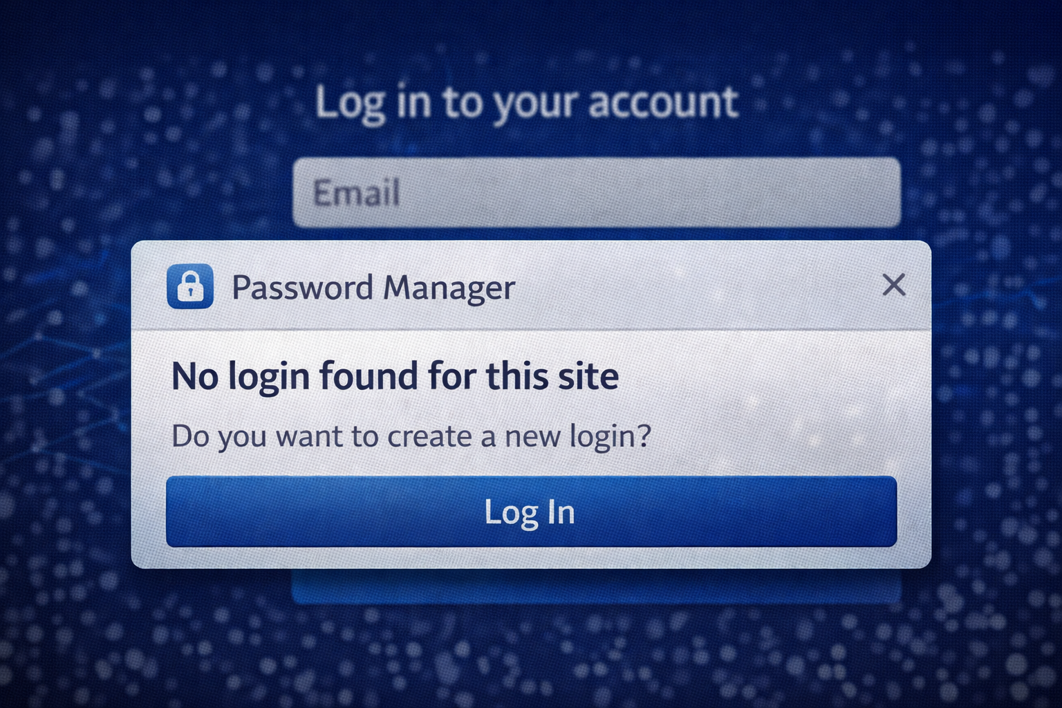 Password Manager refusing to autofill on fake site