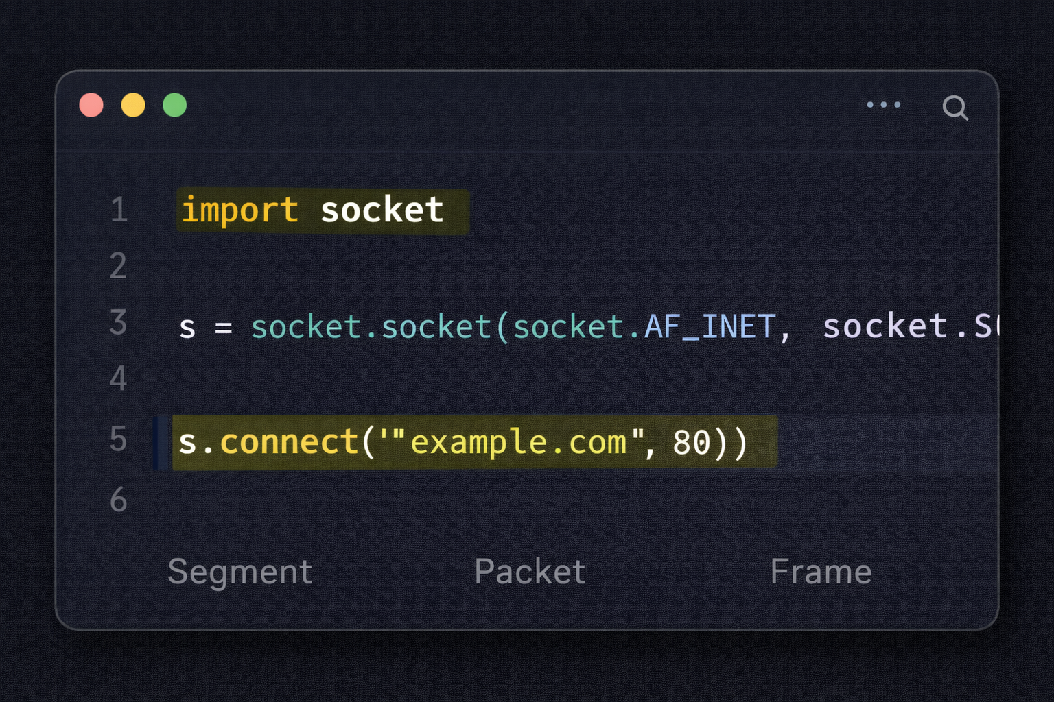 Python Socket Programming Code