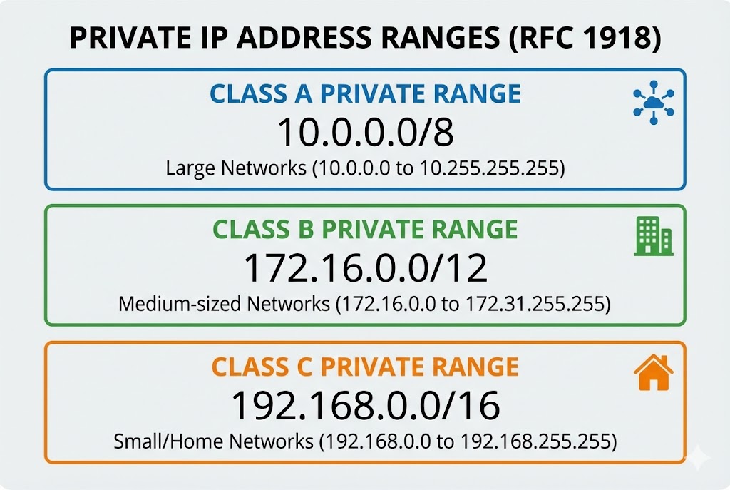 RFC 1918 Private IP Ranges