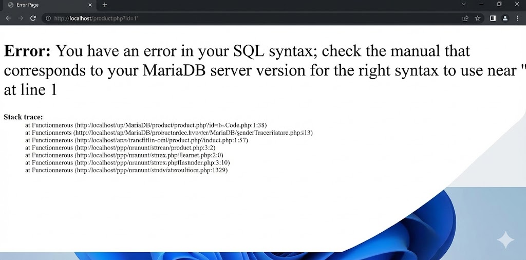 MySQL Syntax Error