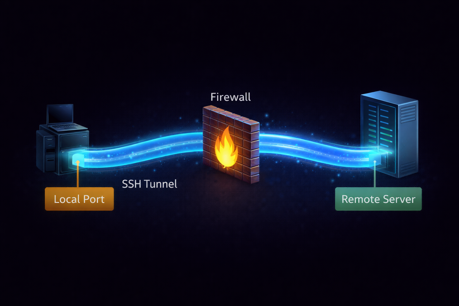 SSH Port Forwarding Logic