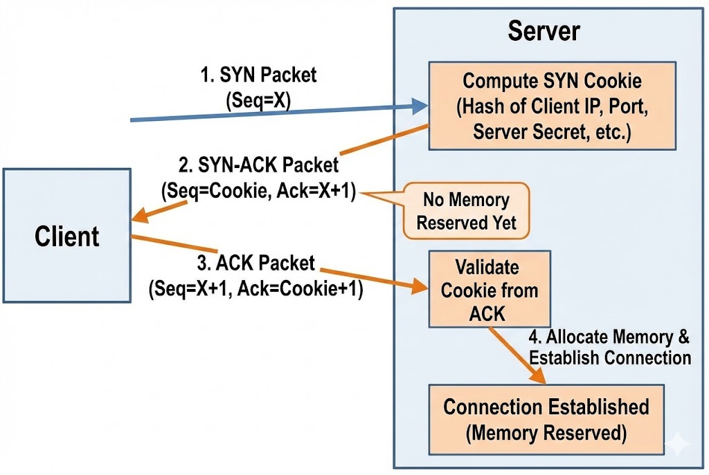 SYN Cookies Defense