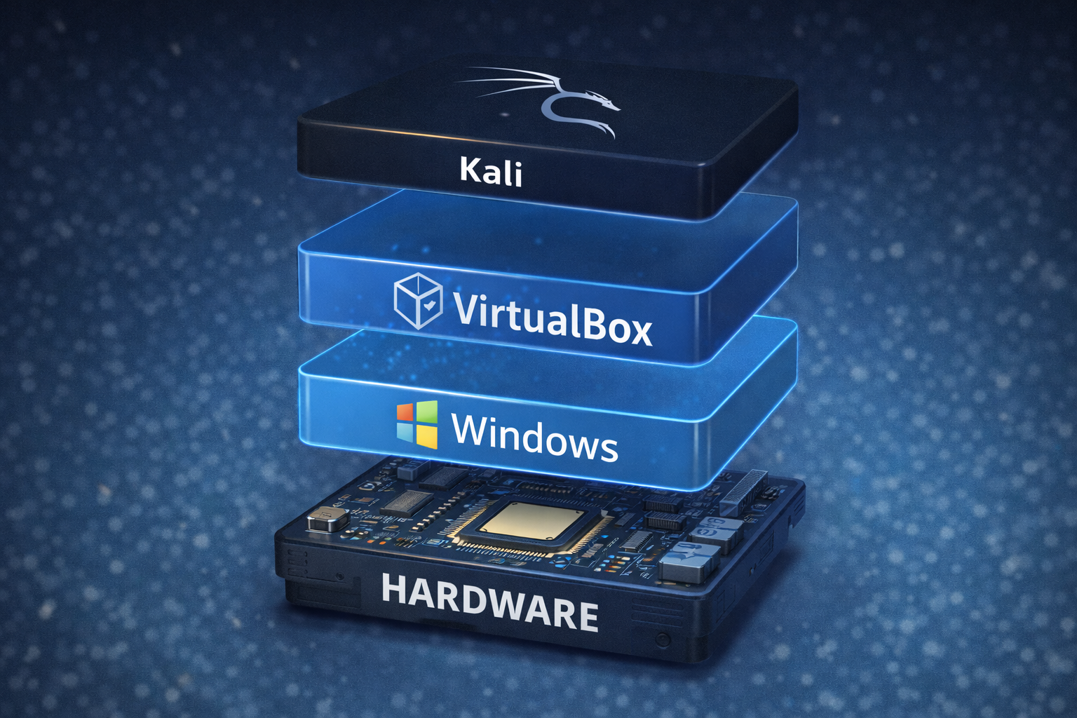 Host OS vs Guest OS Diagram